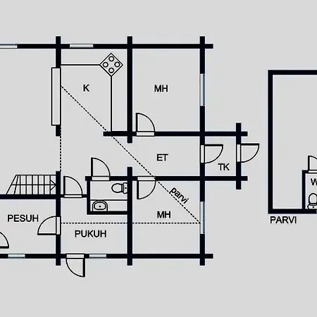 Lapland Log Ukko-kelo * 루오스토