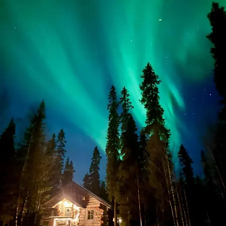 Lapland Log Ukko-kelo Dağ evi Luosto